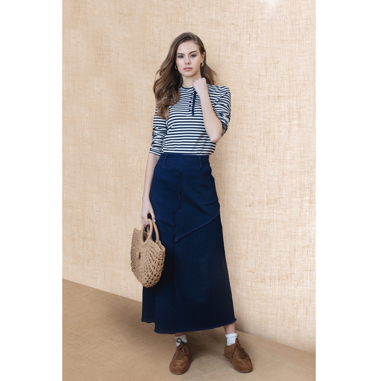 Multi Seam Fringe skirt