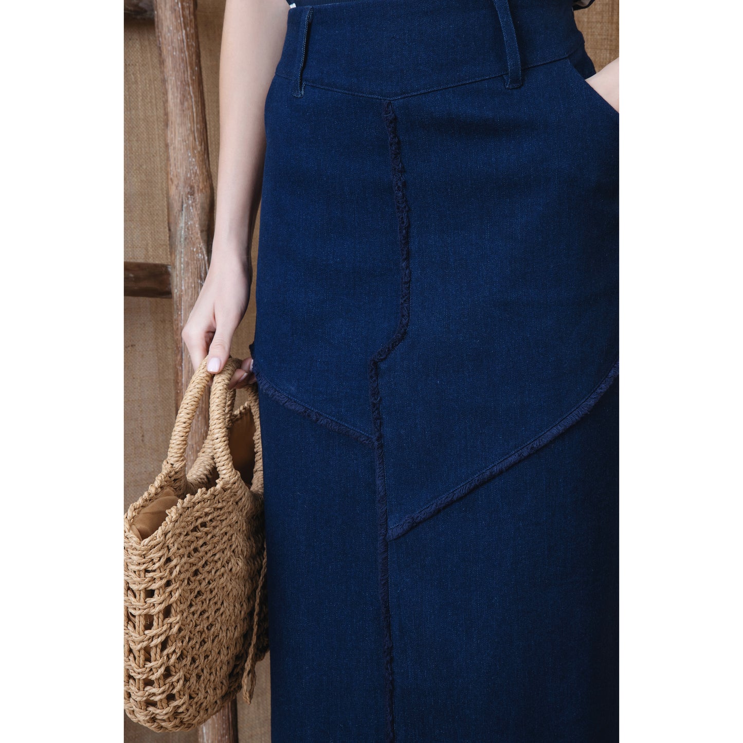 Multi Seam Fringe skirt