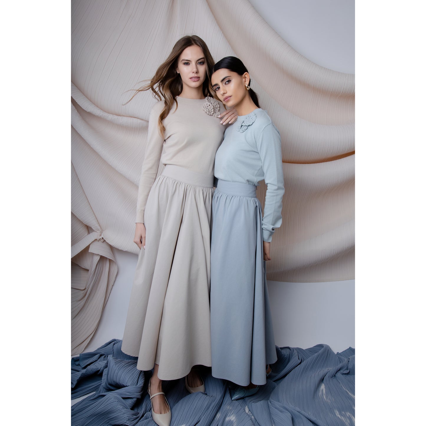 Waistband Gathered Allure Skirt