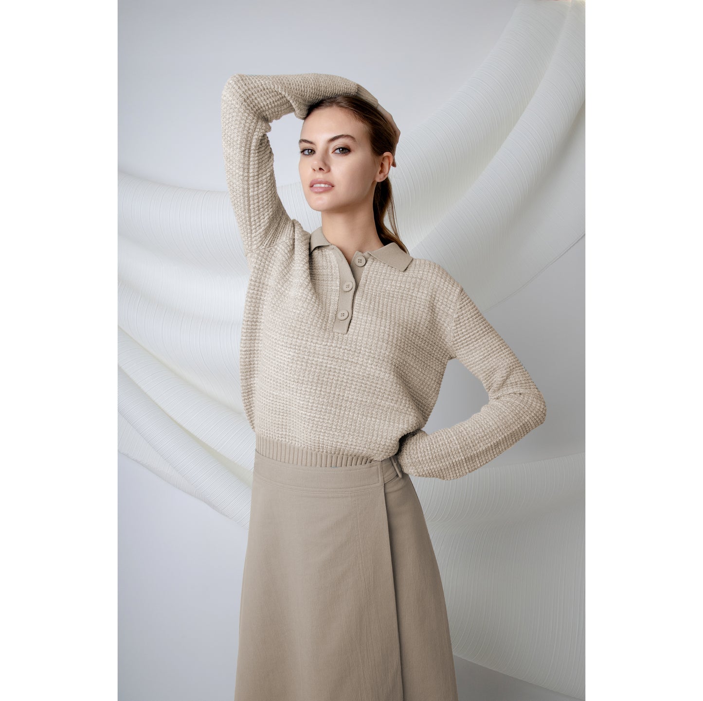 Aline Wrap Skirt with Buckle