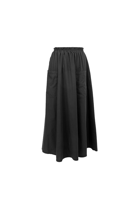 Waistband Stretch Gathered Skirt