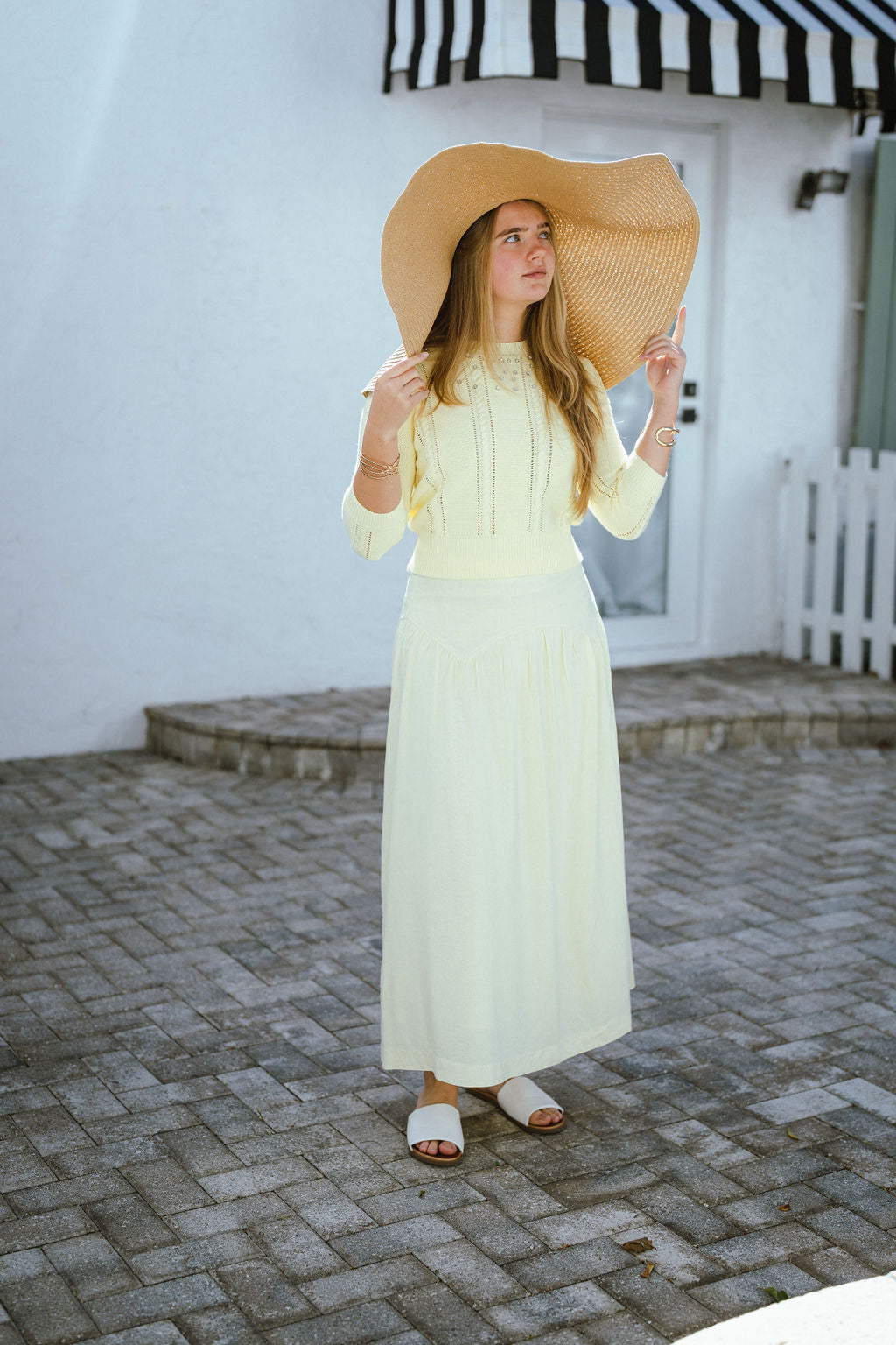 Boat Wave Gathered Skirt