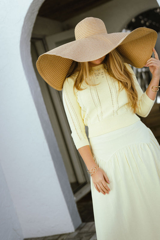 Boat Wave Gathered Skirt