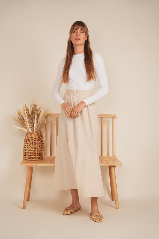 Elastic Stretch Full Skirt