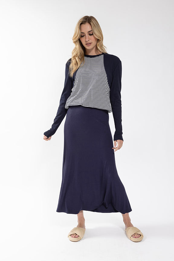 Stretch Linen Skirt