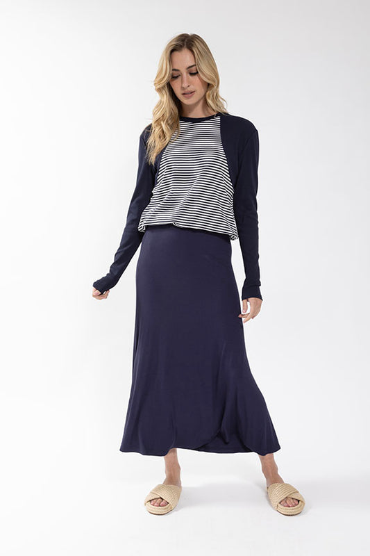 Stretch Linen Skirt