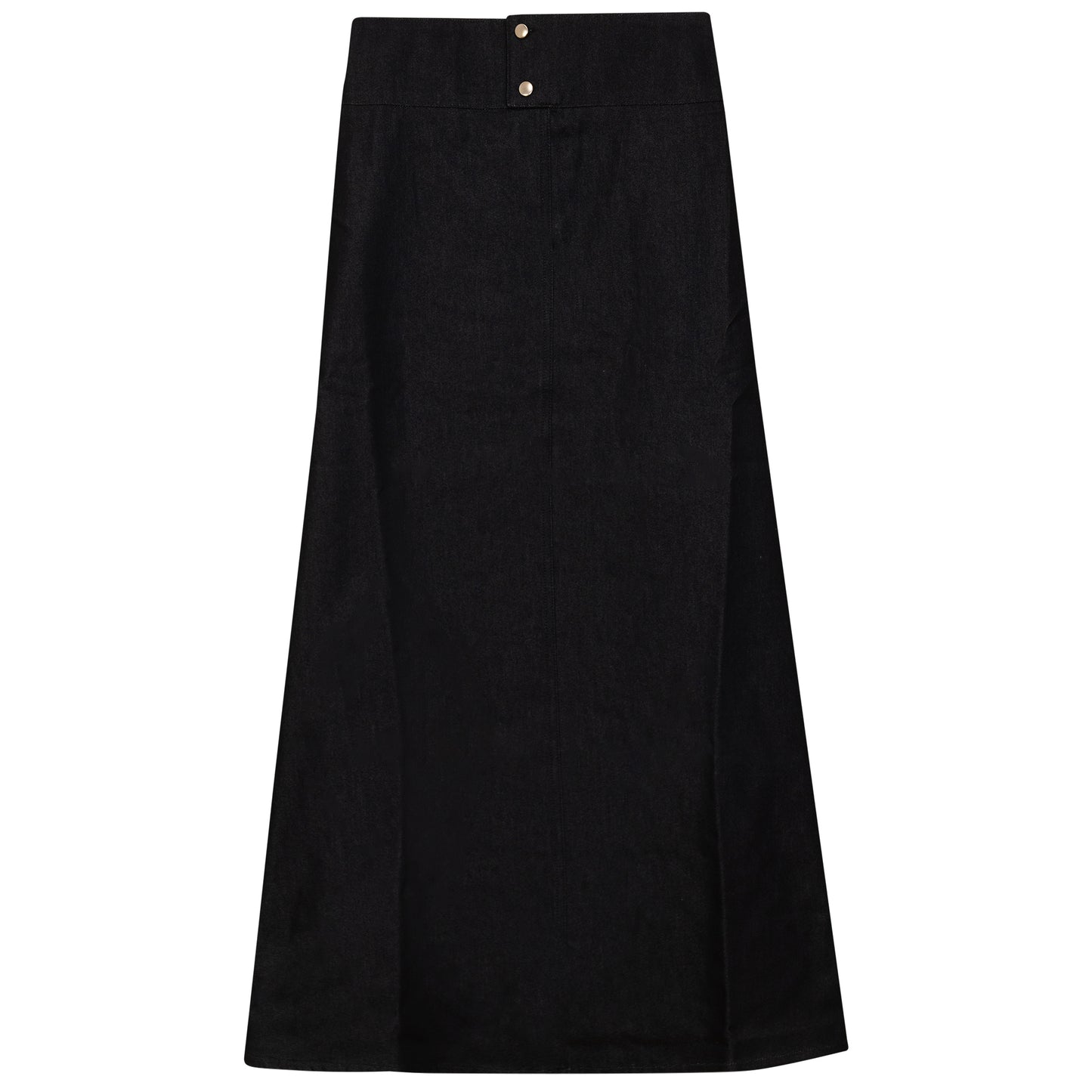 Topstitched Snap Skirt