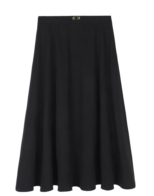 Flared Skirt with Waisted Detail