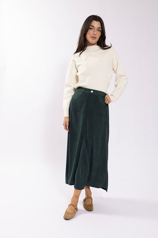 Corduroy Pocket Skirt