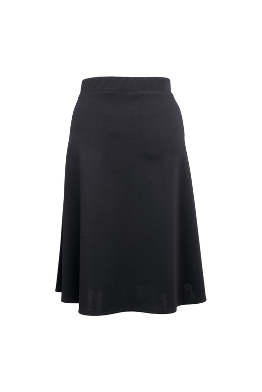 Textured Ponty A-line Skirt