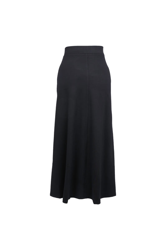 Soft Ribbed Casual Skirt
