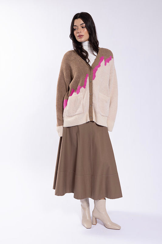 Yoke Paneled Skirt