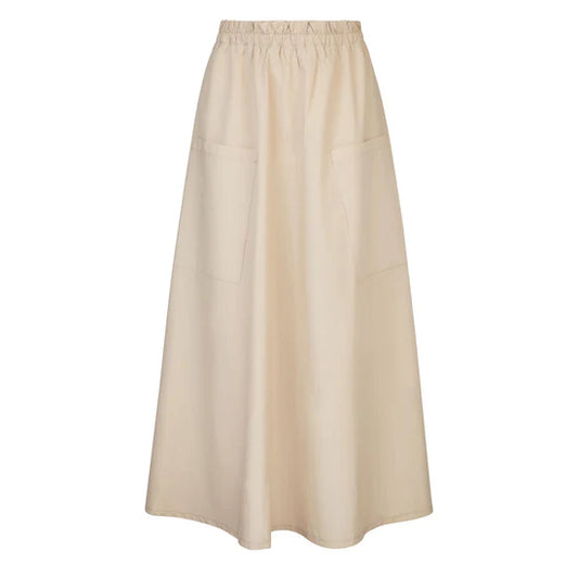 Waistband Stretch Gathered Skirt