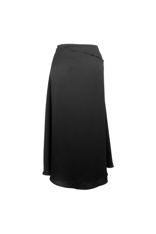 Cross Seam Wrap Skirt