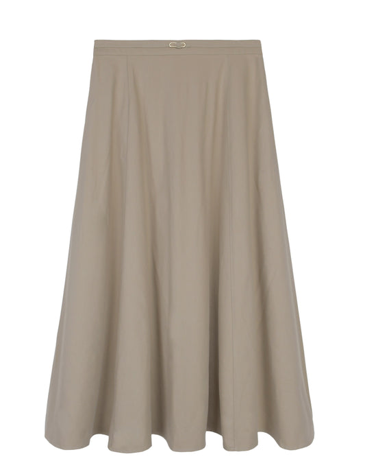 Flared Skirt with Waisted Detail