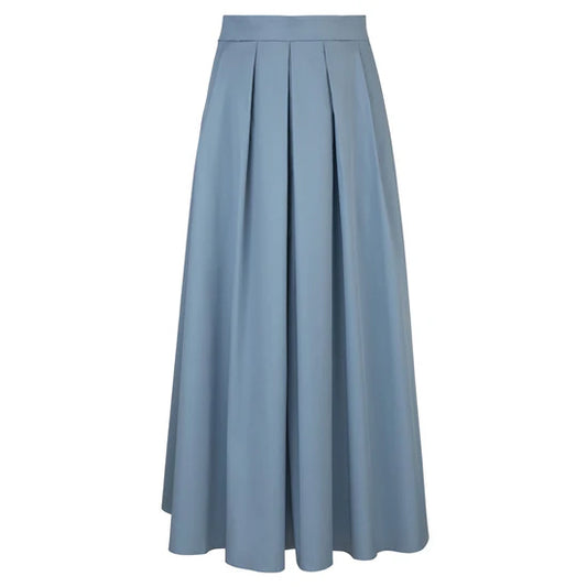 Pleated Sophisticated Cotton Skirt
