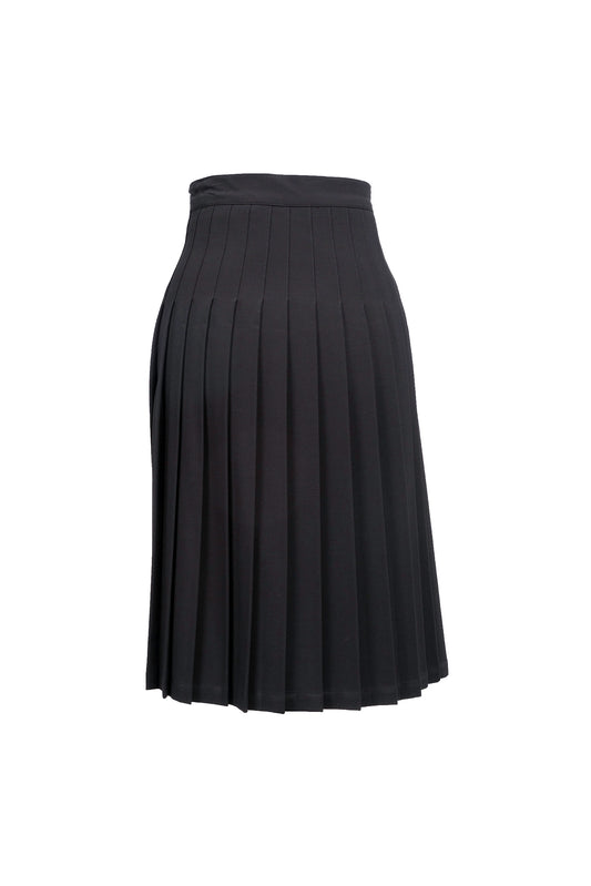 Low and Stitched Pleated Skirt