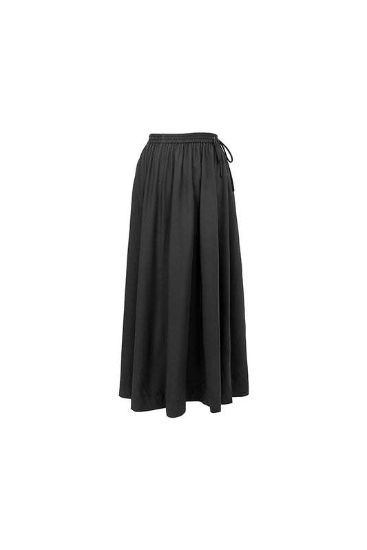 Drawstring Skirt with Side Bow
